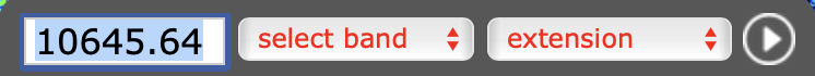KiwiSDR tuning controls